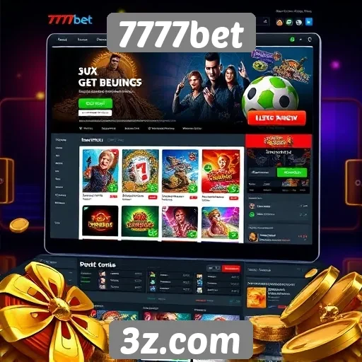 Interface e usabilidade do site 7777bet para usuários